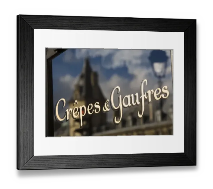 Framed Print : Cafe window, Latin Quarter, left bank, Paris, France Framed Print : Cafe window, Latin Quarter, left bank, Paris, France
