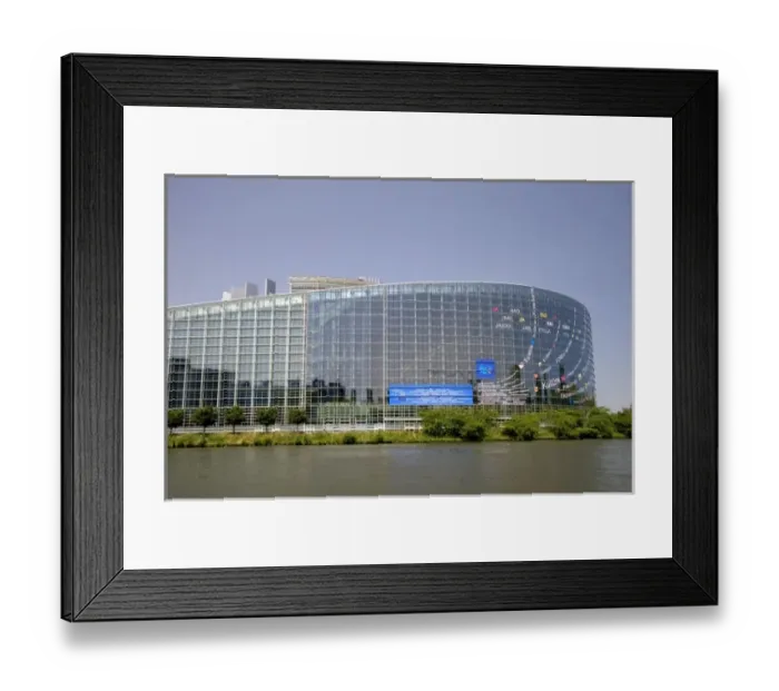 Framed Print : European Union Parliament in Strasbourg, France Framed Print : European Union Parliament in Strasbourg, France