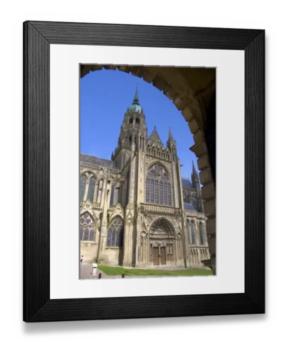 Framed Print : The Bayeux Cathedral in the commune of Bayeux in the region of Basse-Normandie, Normandy, France Framed Print : The Bayeux Cathedral in the commune of Bayeux in the region of Basse-Normandie, Normandy, France