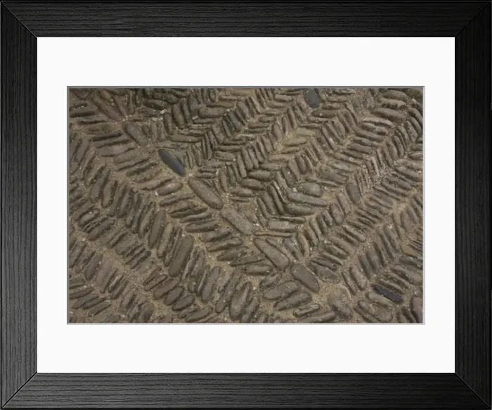 Framed Print : Spain, Navarre, Muruzabal. Cobblestone floor detail, Church of Saint Mary of Eunate Framed Print : Spain, Navarre, Muruzabal. Cobblestone floor detail, Church of Saint Mary of Eunate