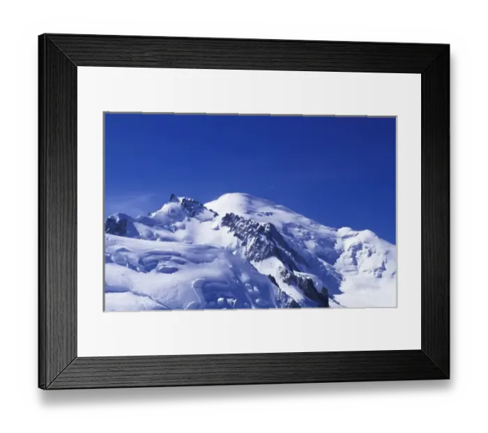Framed Print : France, Chamonix. Mt. Blanc as seen from l Aiguille du Midi Framed Print : France, Chamonix. Mt. Blanc as seen from l Aiguille du Midi