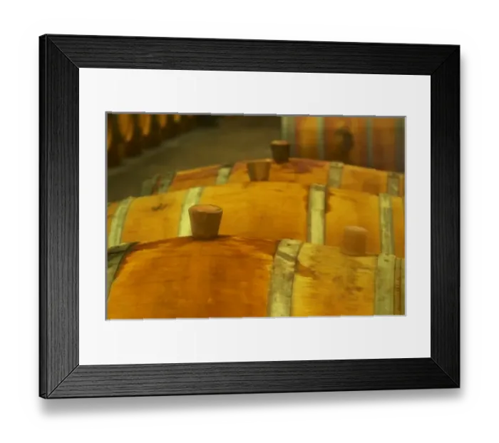 Framed Print : Barrels in the cellar being cleaned with sulphur - Chateau Baron Pichon Longueville Framed Print : Barrels in the cellar being cleaned with sulphur - Chateau Baron Pichon Longueville