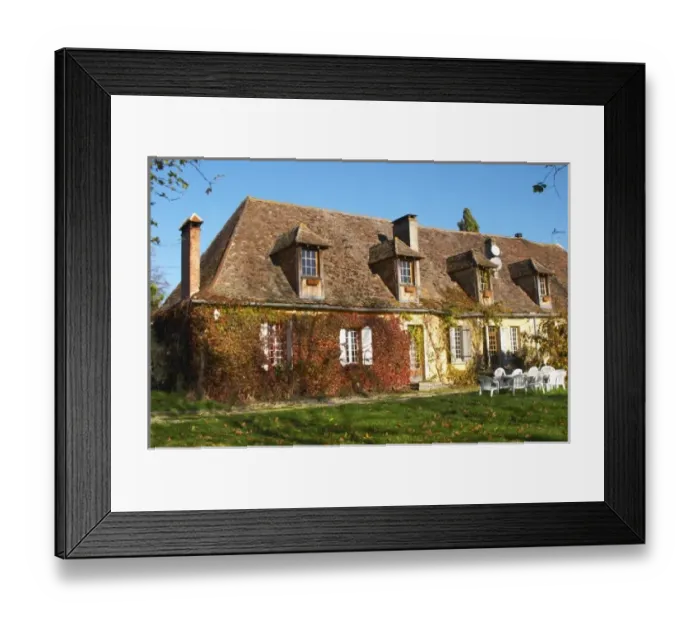 Framed Print : The main farm house on the property in traditional Dordogne style. Ferme de Biorne duck Framed Print : The main farm house on the property in traditional Dordogne style. Ferme de Biorne duck