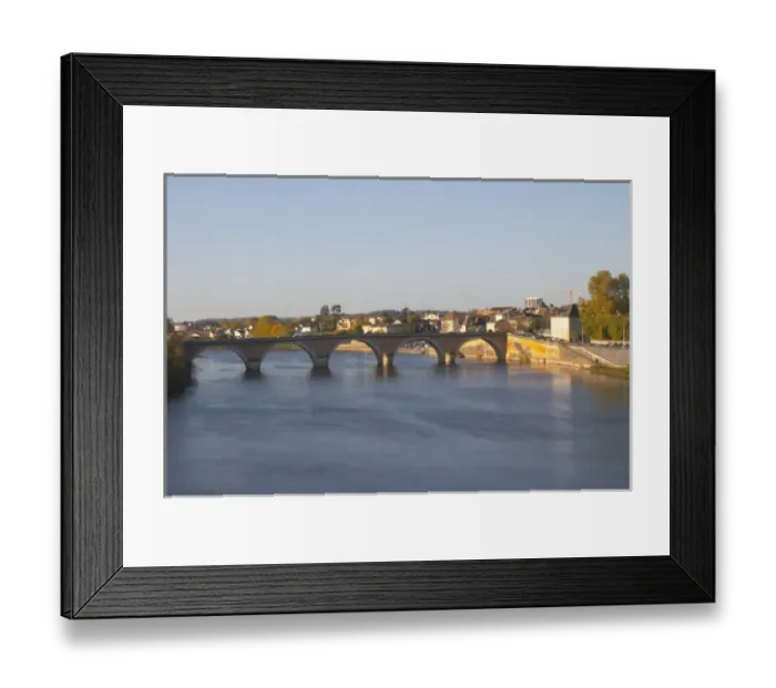 Framed Print : The bridge acrosse the river Dordogne and the Old Town of Bergerac in morning sunshine Framed Print : The bridge acrosse the river Dordogne and the Old Town of Bergerac in morning sunshine
