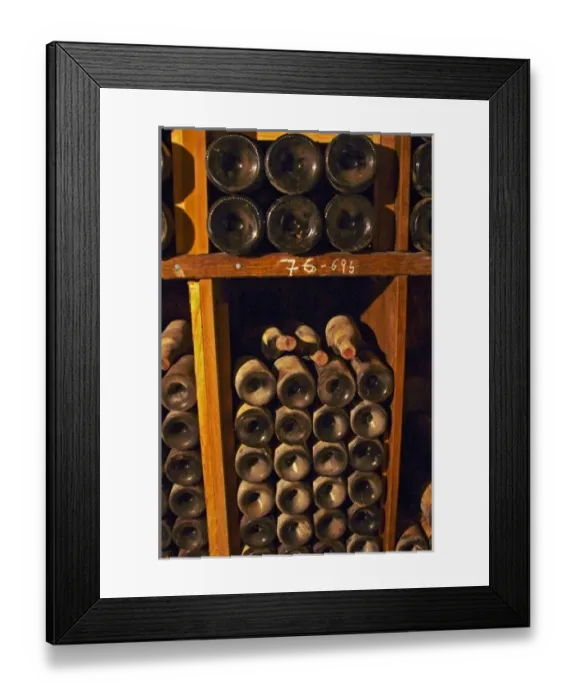 Framed Print : Old wine bottles aging in the wine cellar. Alain Voge, Cornas, Ardeche, Ardeche, France Framed Print : Old wine bottles aging in the wine cellar. Alain Voge, Cornas, Ardeche, Ardeche, France