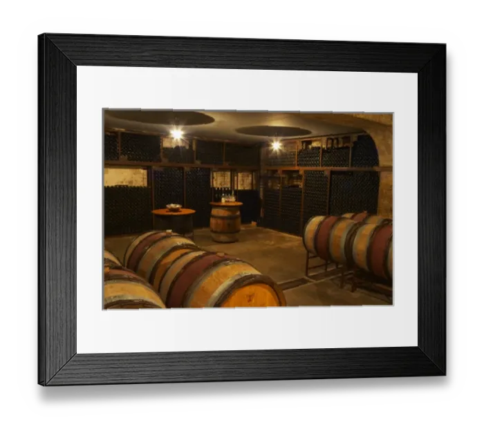 Framed Print : A corner in the cellar where older vintages are stored. Chateau de Beaucastel, Domaines Perrin Framed Print : A corner in the cellar where older vintages are stored. Chateau de Beaucastel, Domaines Perrin
