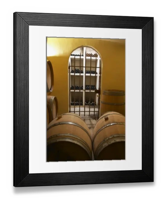 Framed Print : Domaine Haut-Lirou in St Jean de Cuculles. Pic St Loup. Languedoc. Bottle cellar Framed Print : Domaine Haut-Lirou in St Jean de Cuculles. Pic St Loup. Languedoc. Bottle cellar