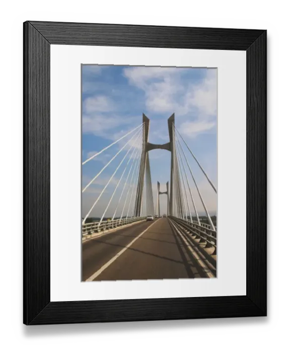 Framed Print : The Pont Tarascon Beaucaire Bridge completed in 2000, designed by Michel Virlogeux Framed Print : The Pont Tarascon Beaucaire Bridge completed in 2000, designed by Michel Virlogeux