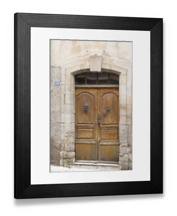 Framed Print : Domaine d Aupilhac. Montpeyroux. Languedoc. A door. The winery building. France Framed Print : Domaine d Aupilhac. Montpeyroux. Languedoc. A door. The winery building. France