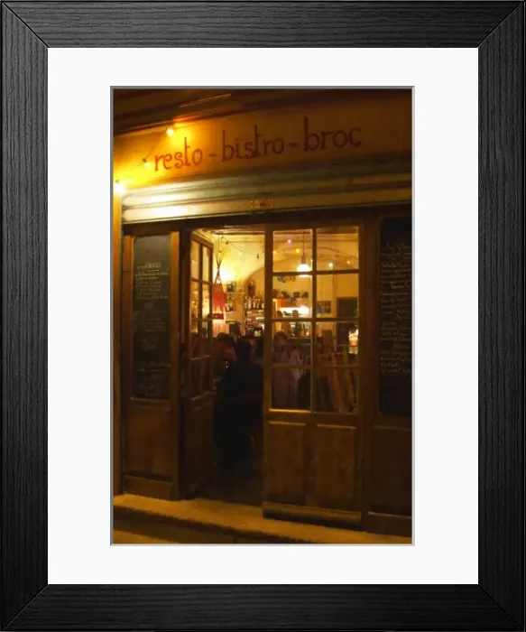 Framed Print : The restaurant Bazou Bistro Broc in Avignon. Avignon, Vaucluse, Provence, Alpes Cote d Azur Framed Print : The restaurant Bazou Bistro Broc in Avignon. Avignon, Vaucluse, Provence, Alpes Cote d Azur