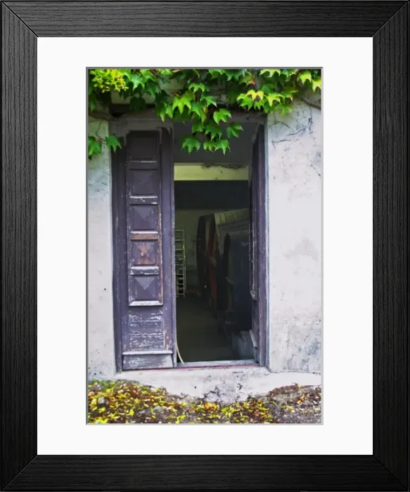 Framed Print : The entrance to the wine cellar. Domaine la Tourade, Andre Andre Richard, Gigondas