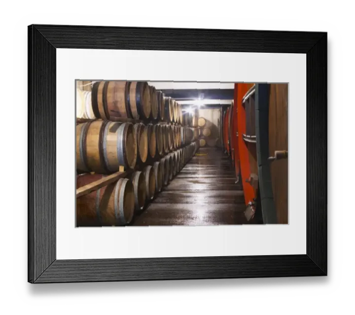 Framed Print : Domaine d Aupilhac. Montpeyroux. Languedoc. Barrel cellar. France. Europe Framed Print : Domaine d Aupilhac. Montpeyroux. Languedoc. Barrel cellar. France. Europe