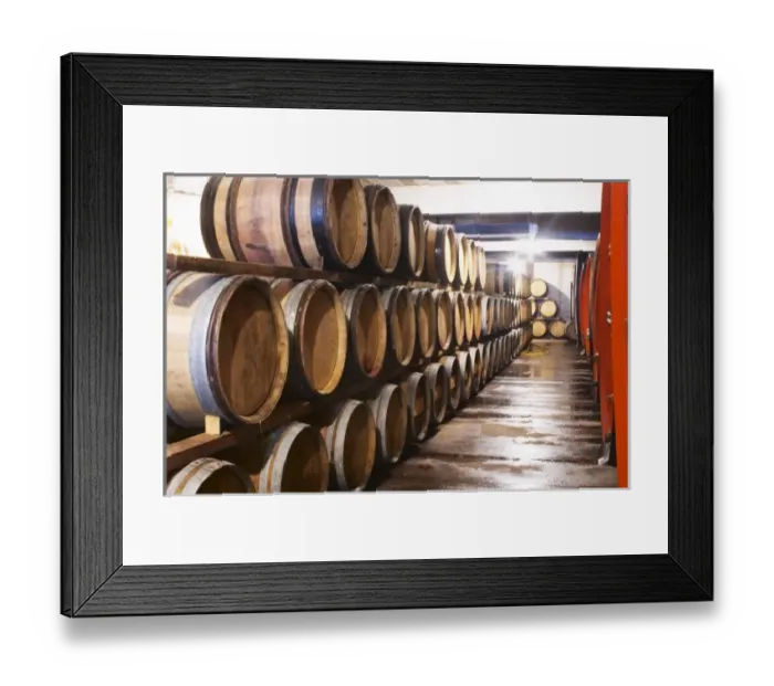 Framed Print : Domaine d Aupilhac. Montpeyroux. Languedoc. Barrel cellar. France. Europe Framed Print : Domaine d Aupilhac. Montpeyroux. Languedoc. Barrel cellar. France. Europe