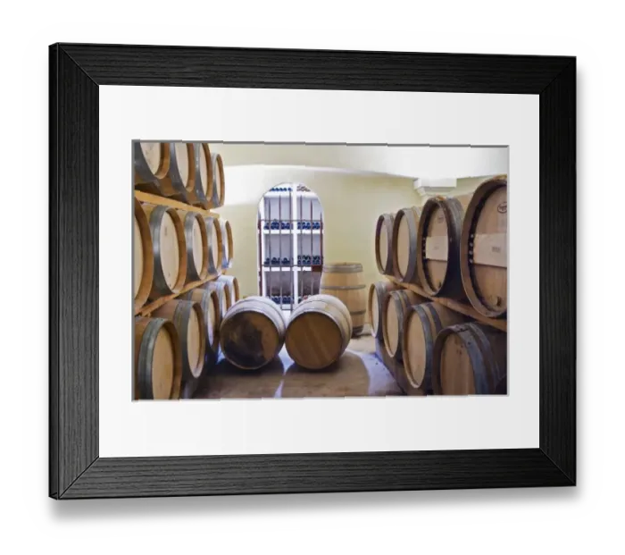 Framed Print : Domaine Haut-Lirou in St Jean de Cuculles. Pic St Loup. Languedoc. Barrel cellar Framed Print : Domaine Haut-Lirou in St Jean de Cuculles. Pic St Loup. Languedoc. Barrel cellar