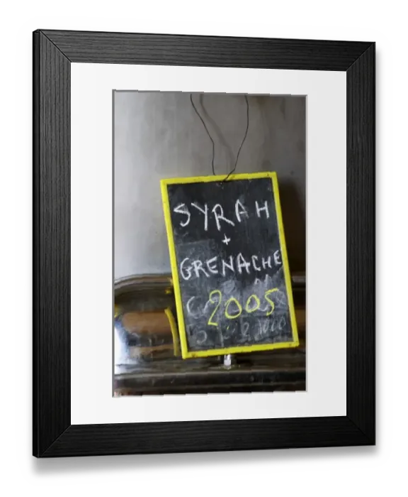 Framed Print : Syrah and Grenache 2005. Chateau St Jean d Aumieres, Gignac village. Terrasses de Larzac Framed Print : Syrah and Grenache 2005. Chateau St Jean d Aumieres, Gignac village. Terrasses de Larzac