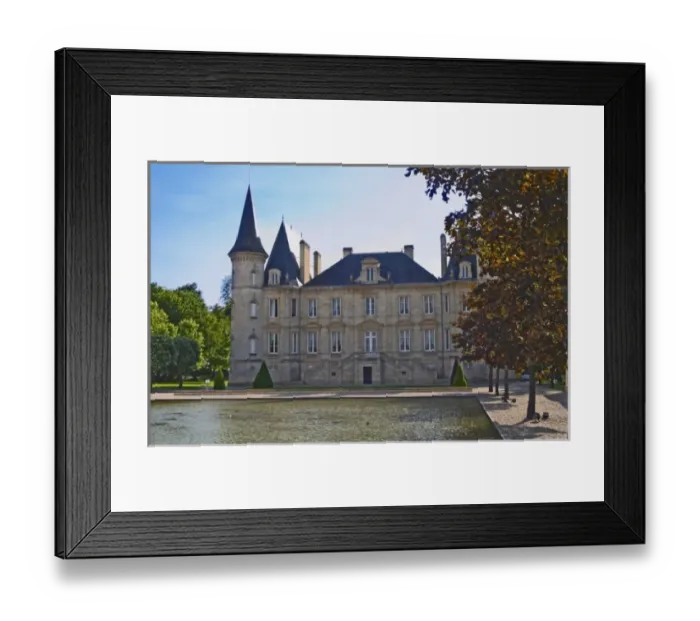 Framed Print : The Chateau Pichon Longueville Baron and pond Pauillac Medoc Bordeaux Gironde Aquitaine Framed Print : The Chateau Pichon Longueville Baron and pond Pauillac Medoc Bordeaux Gironde Aquitaine