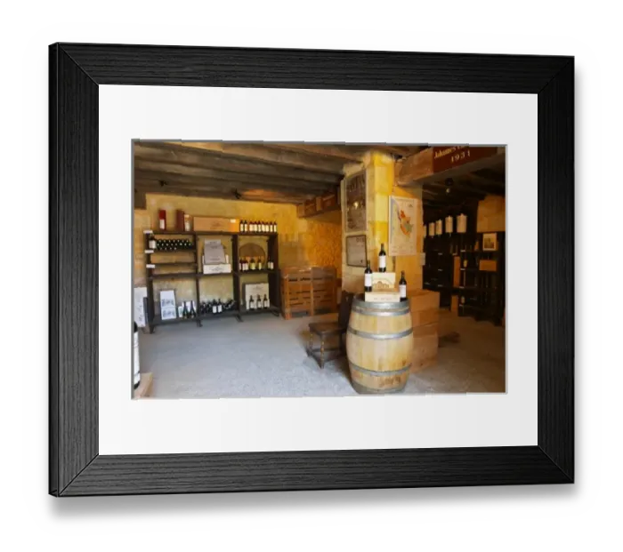 Framed Print : Chateau de Haux Premieres Cotes de Bordeaux Entre-deux-Mers Bordeaux Gironde Aquitaine