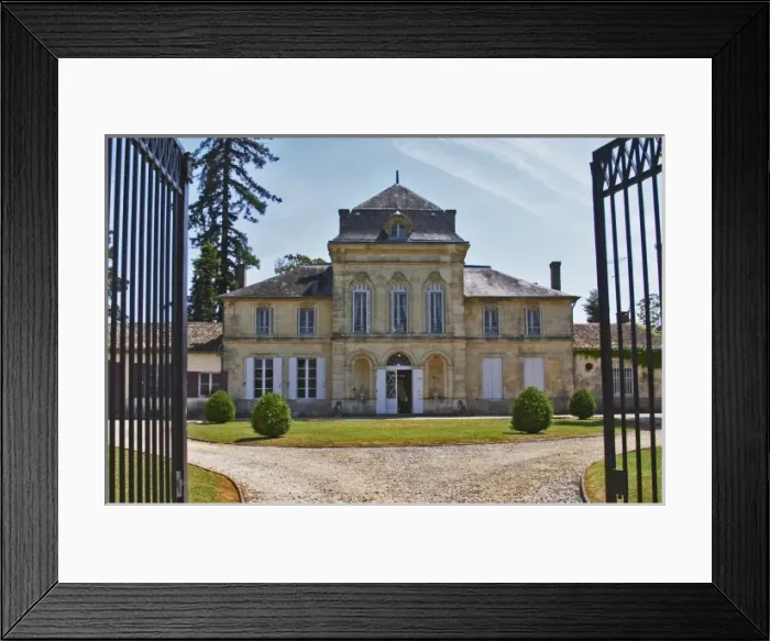 Framed Print : The main chateau building, renovated by Jorgensen, seen through a black iron gate Framed Print : The main chateau building, renovated by Jorgensen, seen through a black iron gate