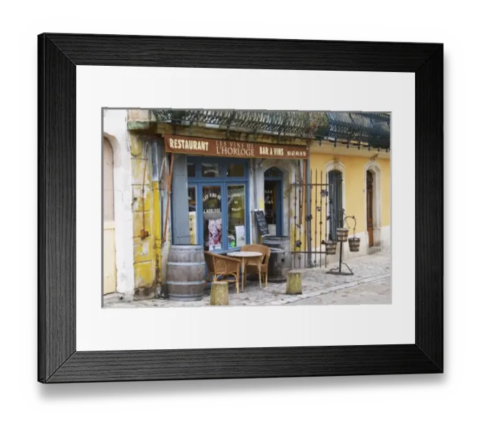 Framed Print : Restaurant l Horloge, the clock Framed Print : Restaurant l Horloge, the clock