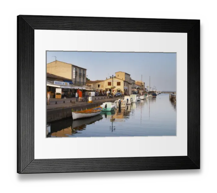Framed Print : The old harbour. Marseillan. Languedoc. France. Europe