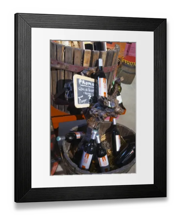 Framed Print : Promotion, sale, Fuego. Domaine Pietri-Geraud Roussillon. The wine shop and tasting room Framed Print : Promotion, sale, Fuego. Domaine Pietri-Geraud Roussillon. The wine shop and tasting room