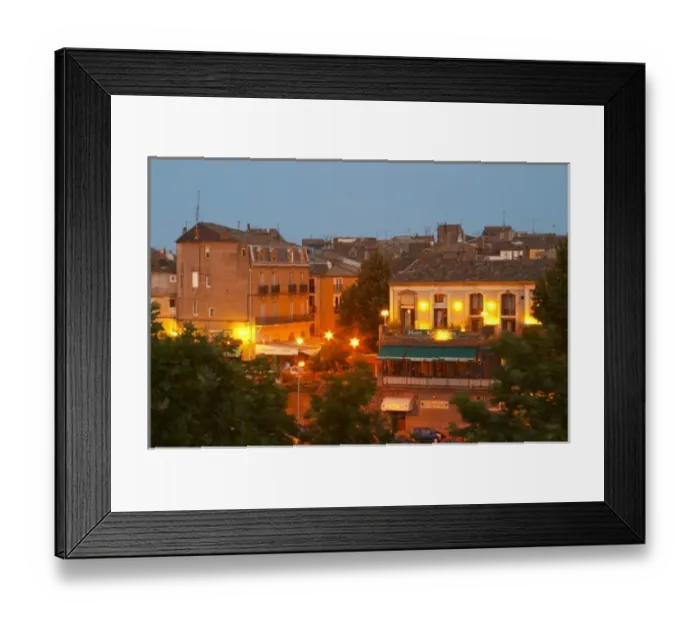 Framed Print : The La Galeote hotel. Agde town. Languedoc. France. Europe