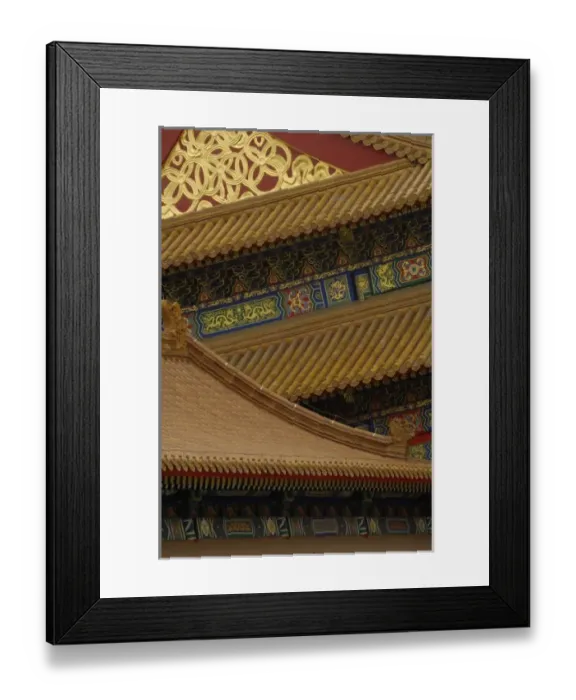 Framed Print : Roof detail Forbidden City (National Palace Museum) Beijing, CHINA