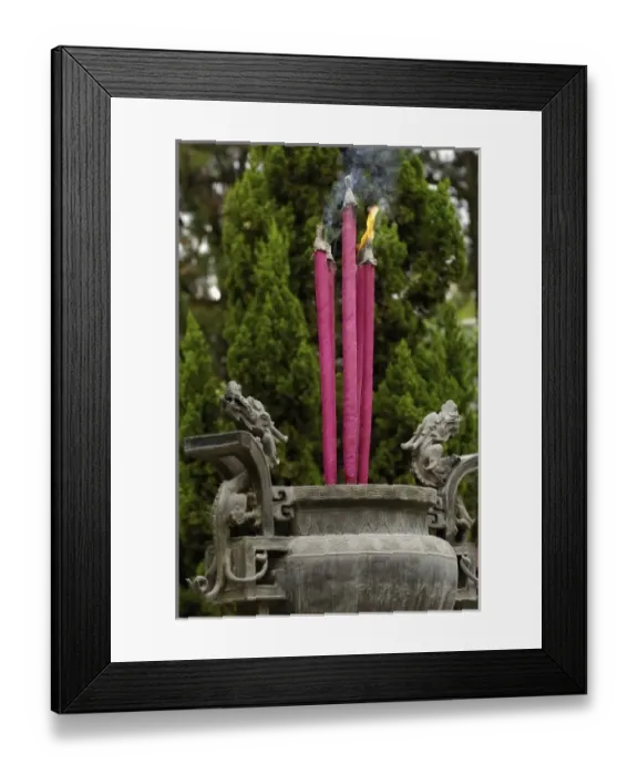 Framed Print : Joss sticks burning at the Confucian Temple of Literature. Jianshui. Yunnan Province Framed Print : Joss sticks burning at the Confucian Temple of Literature. Jianshui. Yunnan Province
