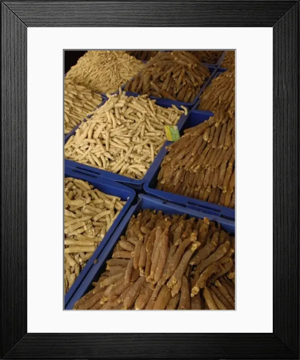 Framed Print : Kunming Traditional Medicine Market. Yunnan Province CHINA
