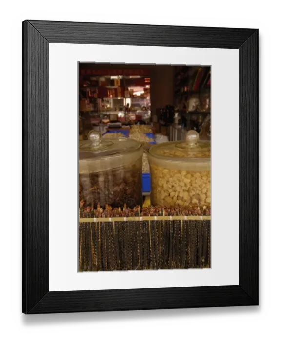 Framed Print : Dried centipedes in Kunming Traditional Medicine Market. Yunnan Province CHINA Framed Print : Dried centipedes in Kunming Traditional Medicine Market. Yunnan Province CHINA