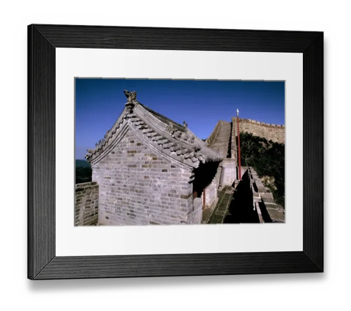 Framed Print : China, Hebei Province, Badaling, The Great Wall. Carved stone creatures decorate Framed Print : China, Hebei Province, Badaling, The Great Wall. Carved stone creatures decorate