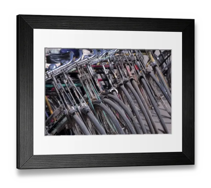 Framed Print : China, Xinjiang, Kashgar. Bicycles are parked in a sardine-like manner in Kashgar, Xinjiang, China Framed Print : China, Xinjiang, Kashgar. Bicycles are parked in a sardine-like manner in Kashgar, Xinjiang, China