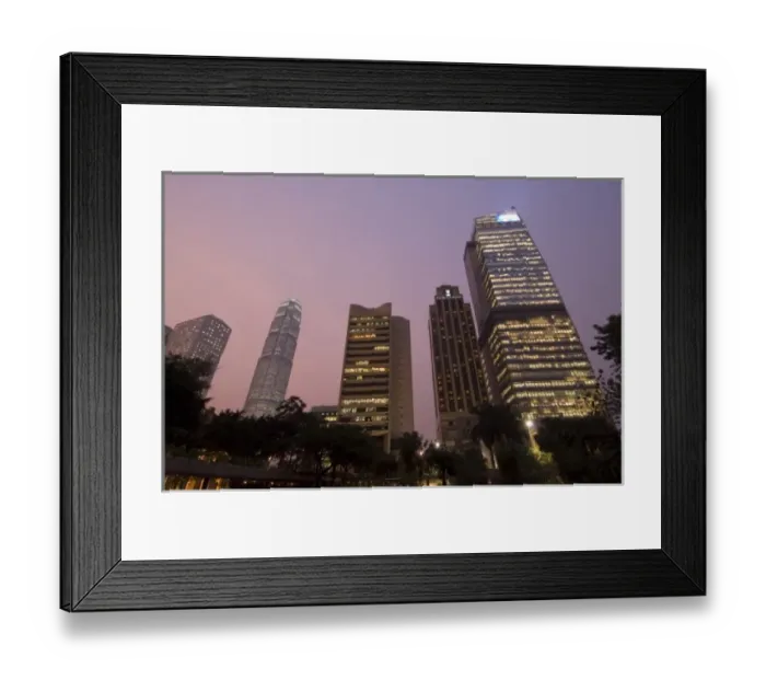 Framed Print : Central district, Hong Kong, China Framed Print : Central district, Hong Kong, China