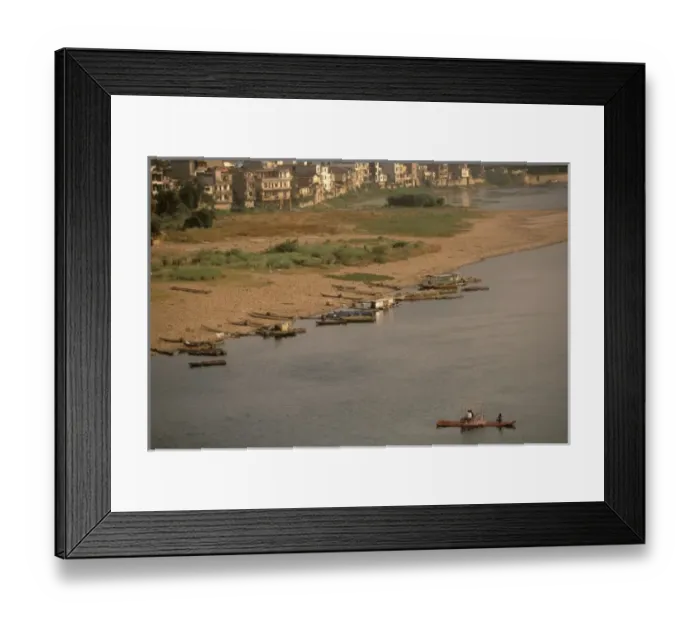 Framed Print : China, Guangxi. Guilin, River Taxis. Li river Framed Print : China, Guangxi. Guilin, River Taxis. Li river