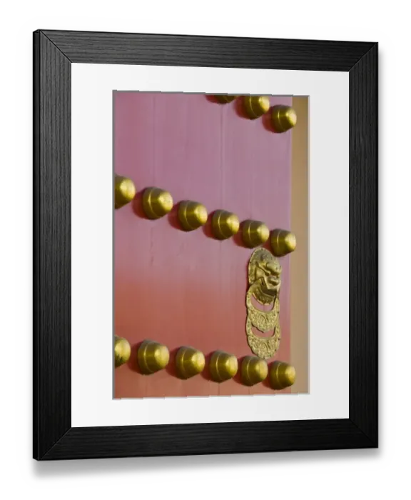 Framed Print : China, Beijing, The Forbidden City. Hall of Supreme Harmony-door detail Framed Print : China, Beijing, The Forbidden City. Hall of Supreme Harmony-door detail