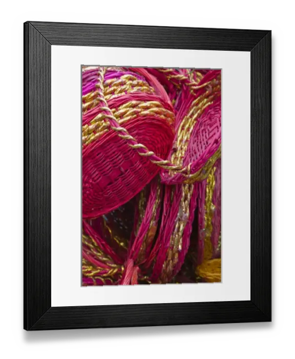 Framed Print : China, Shandong Province, Qingdao. Qingdao Old Town- Gift Baskets for Chinese New Year Presents