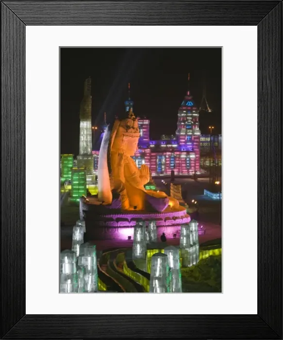 Framed Print : CHINA, Heilongjiang Province, Haerbin (Harbin). Haerbin Ice and Snow World Festival-All