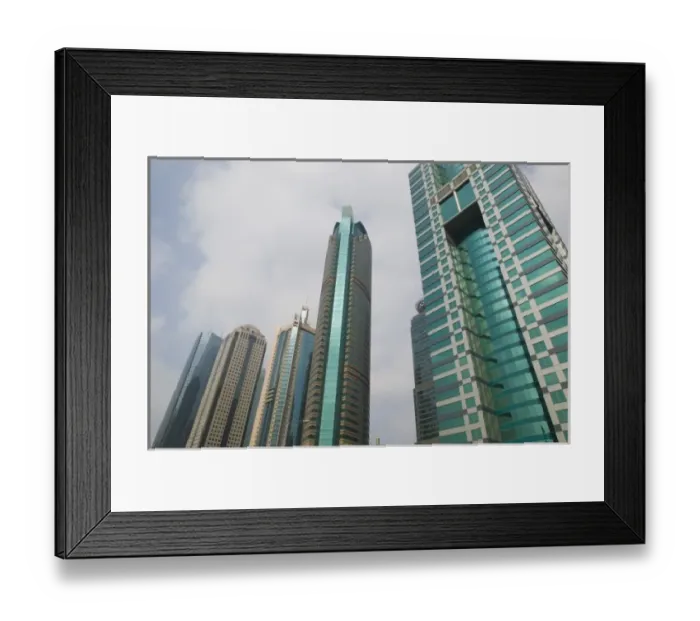 Framed Print : CHINA, Shanghai. Pudong District- Highrises along Lujiazui Ring Road Framed Print : CHINA, Shanghai. Pudong District- Highrises along Lujiazui Ring Road