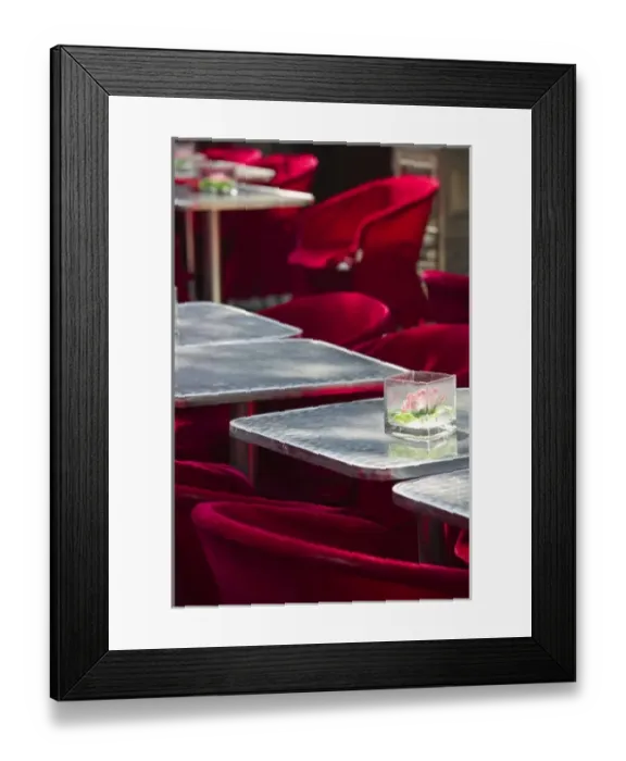 Framed Print : CHINA, Shanghai. French Concession Area- Xintiandi Entertainment  /  Historical Area- Cafe Detail