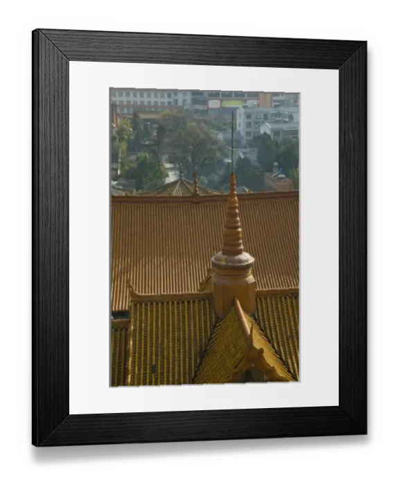 Framed Print : CHINA, Yunnan Province, Kunming. High Angle View of Yuantong Temple, the largest temple in Kunming Framed Print : CHINA, Yunnan Province, Kunming. High Angle View of Yuantong Temple, the largest temple in Kunming