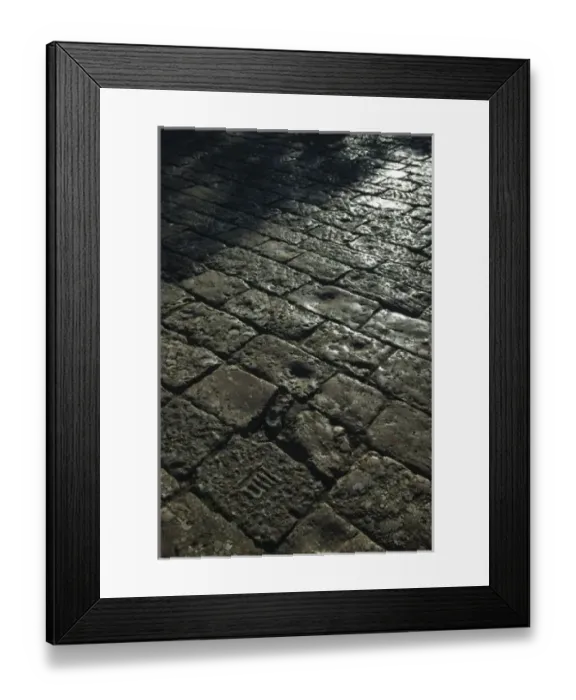 Framed Print : CHINA, Yunnan Province, Lijiang. Old Town stone walkway detail of paving stones Framed Print : CHINA, Yunnan Province, Lijiang. Old Town stone walkway detail of paving stones