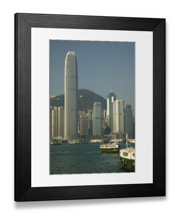 Framed Print : CHINA, Hong Kong. Central Hong Kong and Two International Financial Centre building Framed Print : CHINA, Hong Kong. Central Hong Kong and Two International Financial Centre building