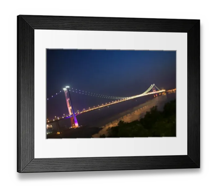 Framed Print : CHINA, Hong Kong. New Territories, Tsing Ma Bridge, part of the Lantau Link, connects Framed Print : CHINA, Hong Kong. New Territories, Tsing Ma Bridge, part of the Lantau Link, connects