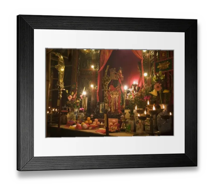 Framed Print : Hong Kong. One of the oldest temples on Hong Kong Island, the Man Mo Temple was built Framed Print : Hong Kong. One of the oldest temples on Hong Kong Island, the Man Mo Temple was built