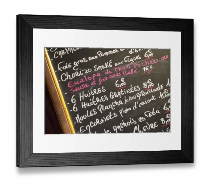 Framed Print : Gruissan village. La Clape. Languedoc. Restaurant La Cranquette. France. Europe