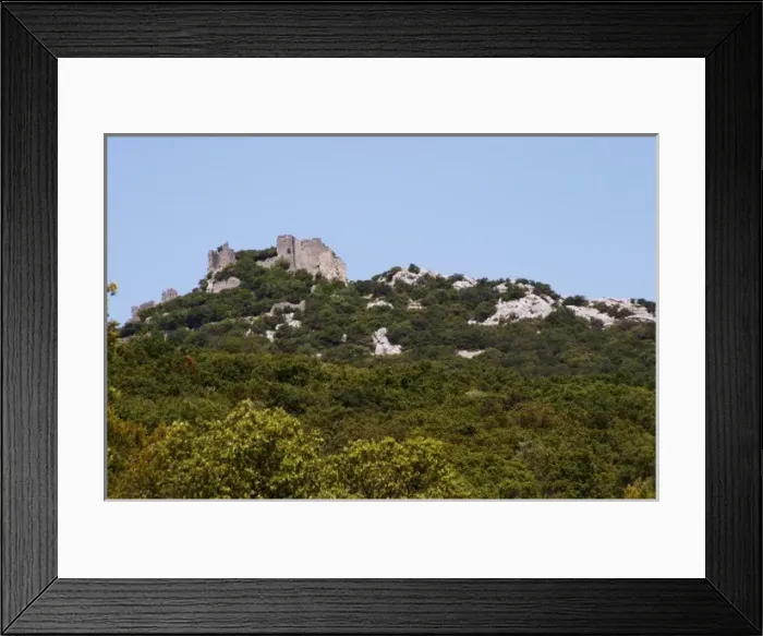 Framed Print : Domaine Ermitage du Pic St Loup, Chateau Ste Agnes. Pic St Loup. Languedoc. The ruins Framed Print : Domaine Ermitage du Pic St Loup, Chateau Ste Agnes. Pic St Loup. Languedoc. The ruins