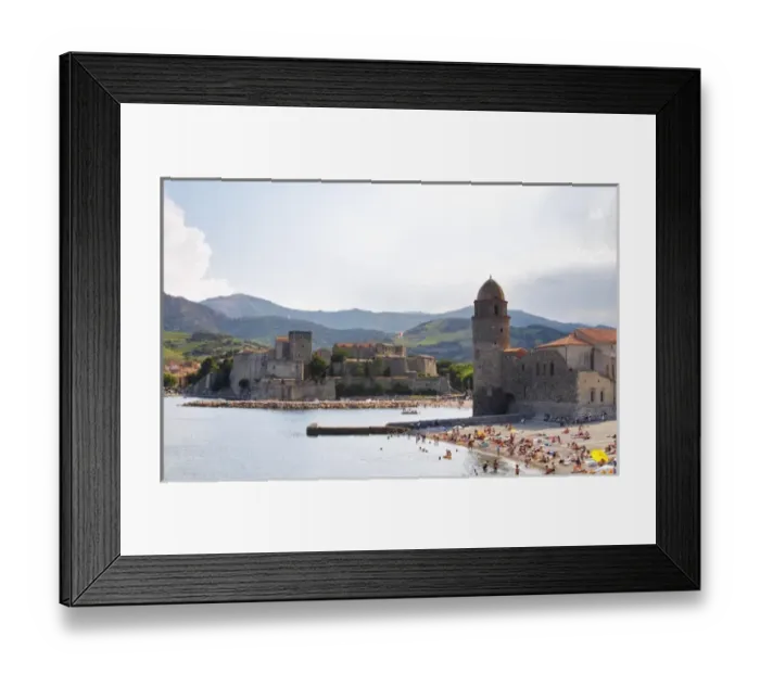 Framed Print : The church Eglise Notre Dame des Anges, our lady of the angels. With its emblematic church tower Framed Print : The church Eglise Notre Dame des Anges, our lady of the angels. With its emblematic church tower