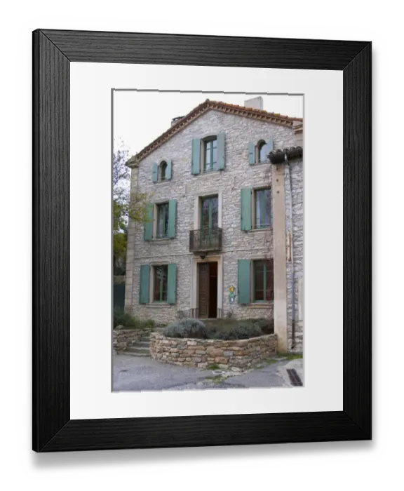 Framed Print : Domaine Grand Guilhem. In Cascastel-des-Corbieres. Fitou. Languedoc. The villa. France Framed Print : Domaine Grand Guilhem. In Cascastel-des-Corbieres. Fitou. Languedoc. The villa. France