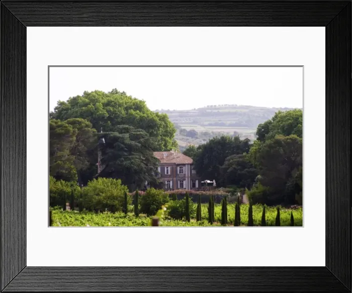 Framed Print : Domaine du Mas de Daumas Gassac. in Aniane. Languedoc. The main building. France