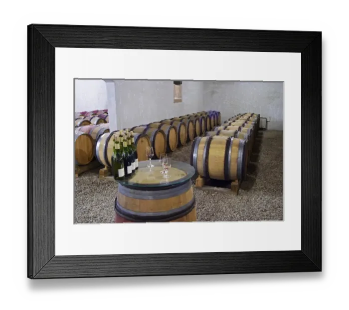 Framed Print : Domaine d Antugnac. Limoux. Languedoc. Barrel cellar. France. Europe. Bottle Framed Print : Domaine d Antugnac. Limoux. Languedoc. Barrel cellar. France. Europe. Bottle